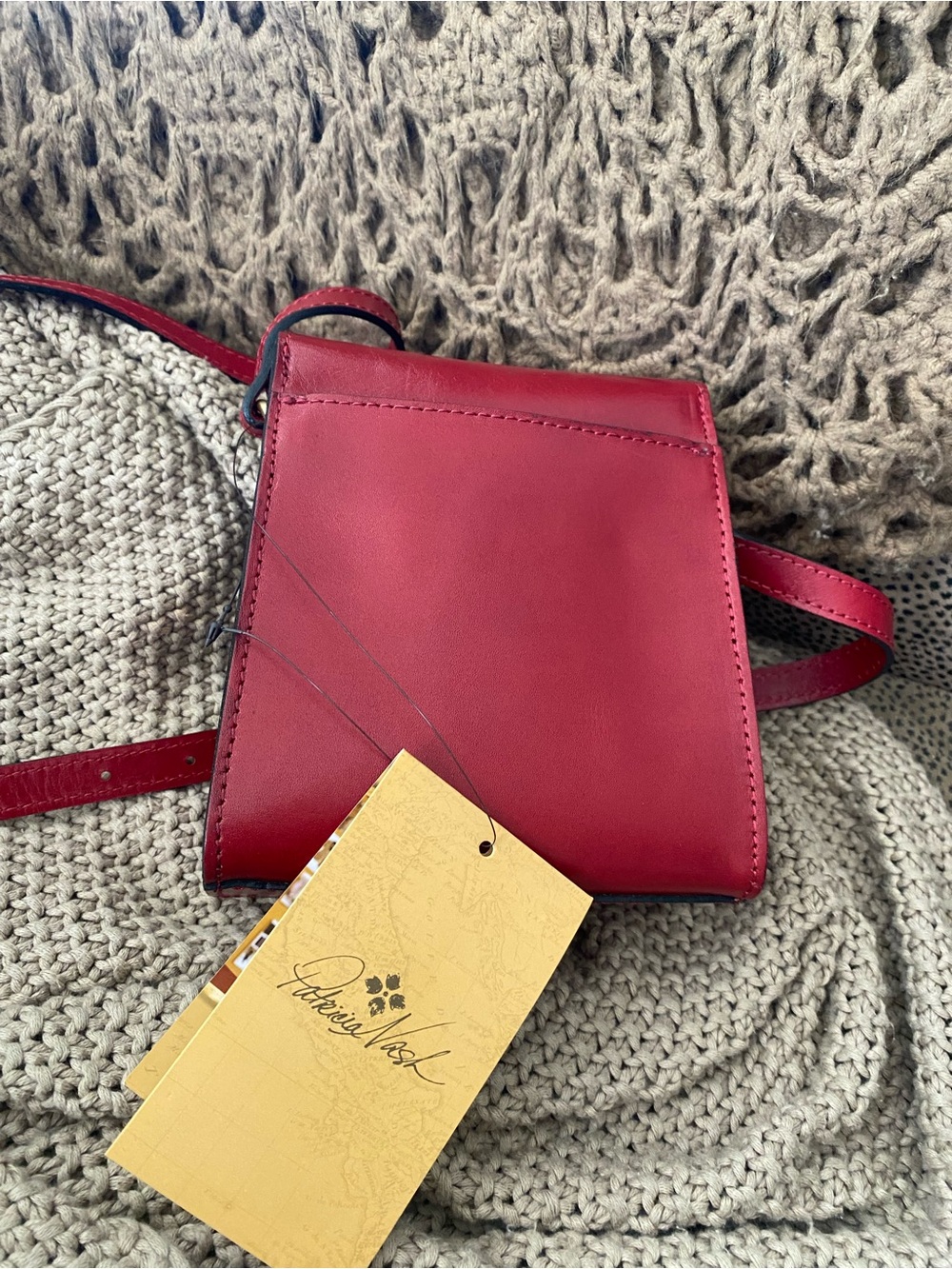 Patricia Nash burgundy leather crossbody NEW NWT handbag - Picture 4 of 6